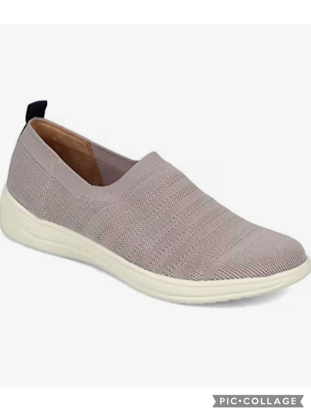 Lifestride Velocity 2.0 Energy Knit Greige Grey Slip On Sneakers 9.5